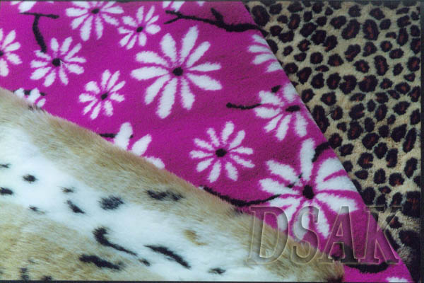 Printting Short Faux Fur